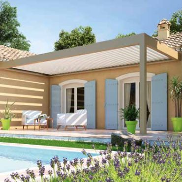 TY PAU Pergola Bioclimatique aluminium Pau Bizanos sauvagon terrasse