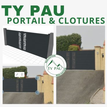 TY PAU - Etudes portails et clotures implantation modèles couleurs options