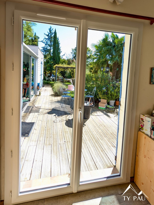 Baie vitrée Cybel de Millet vue face intérieur