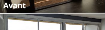 Baie aluminium Coulissante 4 vantaux 2 rails