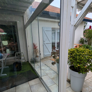 Vitrage Solarlux vue de côté