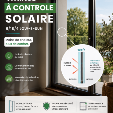 vitrage a controle solaire